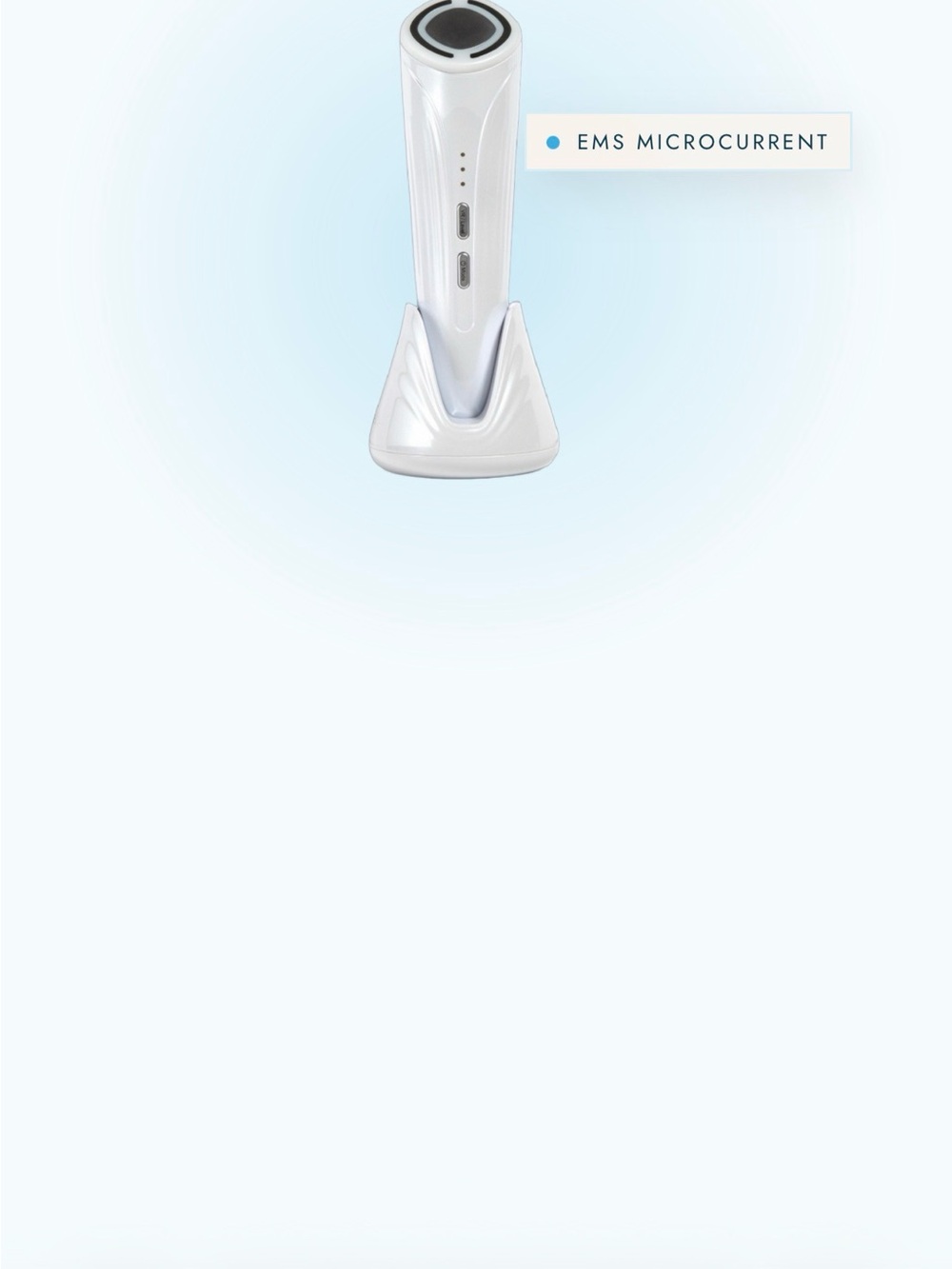 LED Facial Therapy Device for Women - White